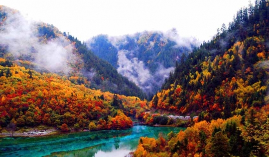 Hutan Jiuzhaigou Menjadi Salah Satu Kawasan Terlarang Di Negara China